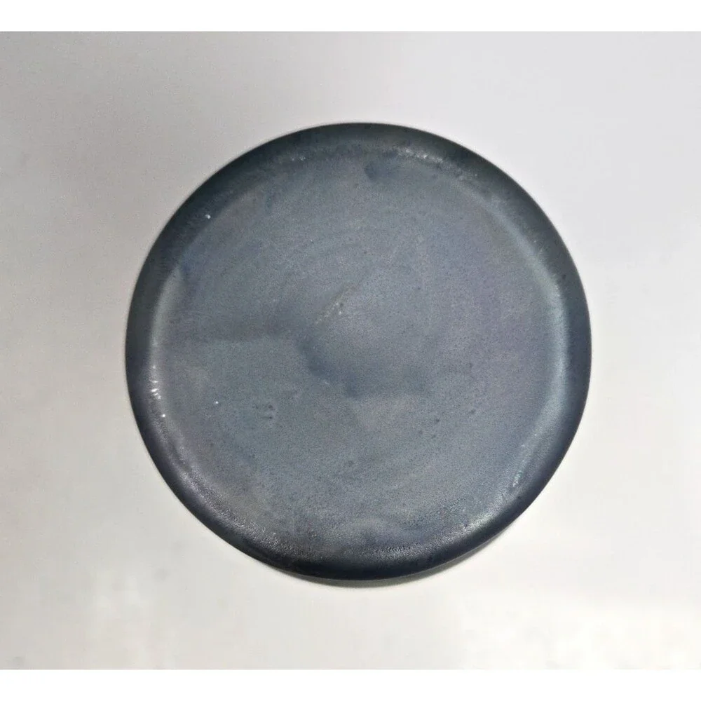 Rueven Nouveau Art Hand Painted Drip Satin Glass Vase w/ Applied Glass Swirl - Picture 11 of 11